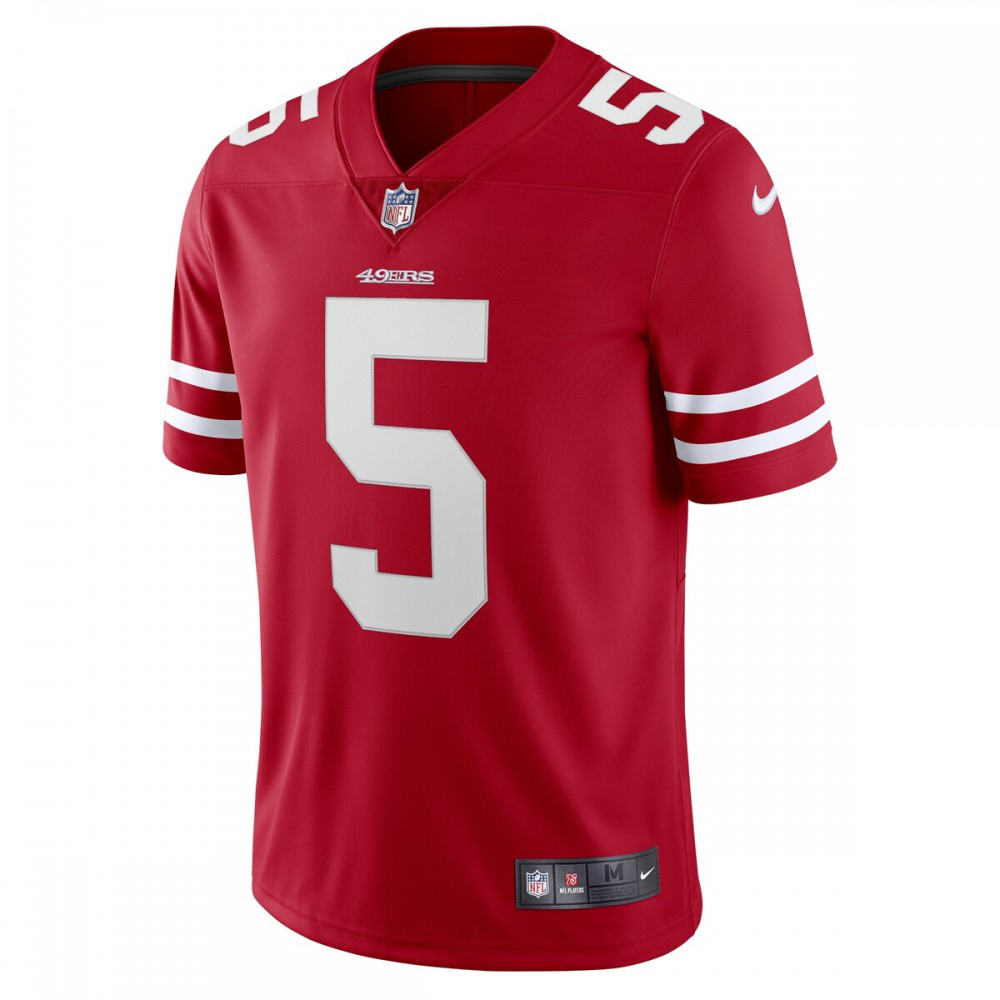 Trey Lance San Francisco 49ers Nike Vapor Limited Player Jersey - Scarlet-GridironStore
